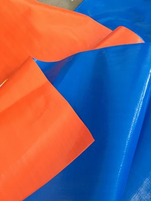China Blue / Orange Plastic Poly Tarps / PE Tarpaulin