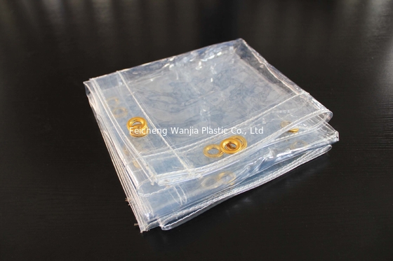 Heavy Duty Tarpaulin Transparent Tarp with Eyelets Customizable Thick Tarps Easy to Fold Rainproof Vegetable Cover