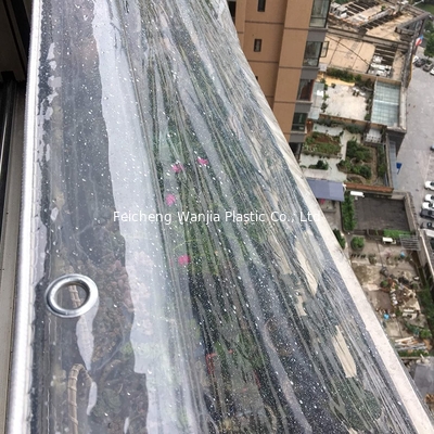 Heavy Duty Tarpaulin Transparent Tarp with Eyelets Customizable Thick Tarps Easy to Fold Rainproof Vegetable Cover