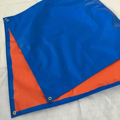 Fabricación azul/anaranjada de la lona del PE en Shandong China