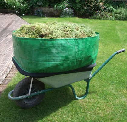 Bolso de la carretilla hecho de cubrir verde claro de la lona del polietileno