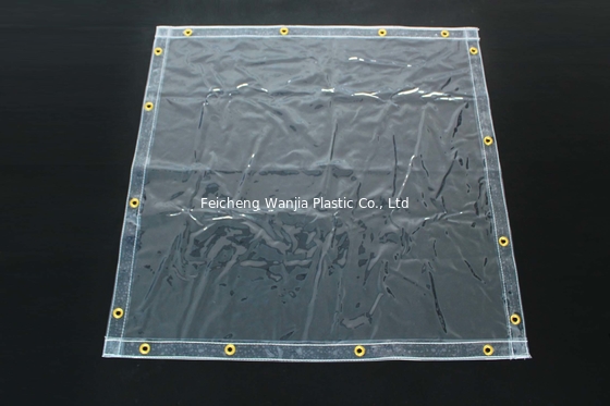 Lona transparente de la lona resistente con las lonas gruesas adaptables de los ojeteador fáciles doblar la cubierta vegetal impermeable